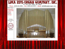 Tablet Screenshot of limapipeorgan.com